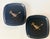Mid-20th Century Modern Couroc of Monterey Black, Gold, and Bronze Roadrunner Square Trays - A Pair For Sale - Image 11 of 11