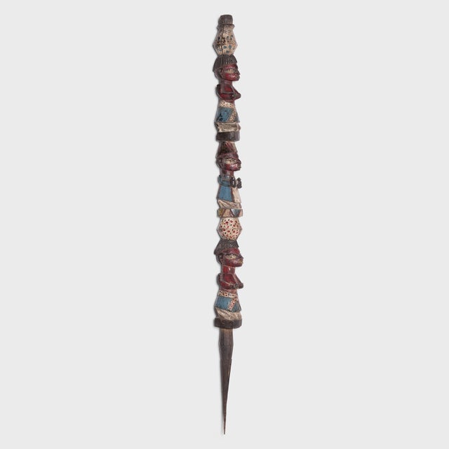 Tribal Nigerian Yoruba Veranda Post, C. 1950 For Sale - Image 3 of 6