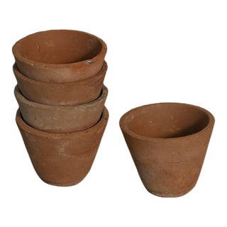Antique French Mini Terracotta Planter For Sale
