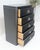 Black Lacquer & Silver 5 Drawers Art Deco Tall Chest Dresser MINT For Sale - Image 18 of 18