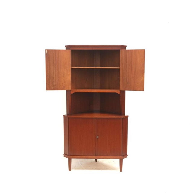 Vintage Danish Corner Cabinet, 1960s For Sale - Image 3 of 9