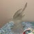 Rose Vintage Le Smith Frosted Satin Glass Bird in Flight Dove Figurine Hand Painted Roses For Sale - Image 8 of 11
