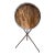 Vintage French Tripod Tray Table, Metal & Wood, Mid-Century 1970s For Sale