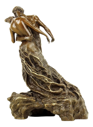 Modern Brown Patinated Sculpture, 20th Century, Bronze