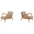 Curved Easy Chairs in Ash with Original Upholstery by Jan Vaněk, Cz, 1950s, Set of 2 For Sale - Image 11 of 11