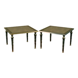 Mid 20th Century Vintage Hollywood Regency Side Tables—A Pair