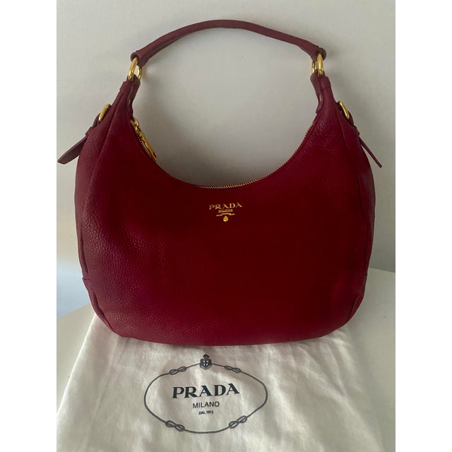 Italian Late 20th Century Prada Leather Tote For Sale - Image 3 of 6