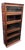 Leaded Glass Oak Barrister Bookcase For Sale