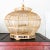 1970s Indonesian Bamboo and Rattan Round Hanging Bird Cage For Sale - Image 5 of 12
