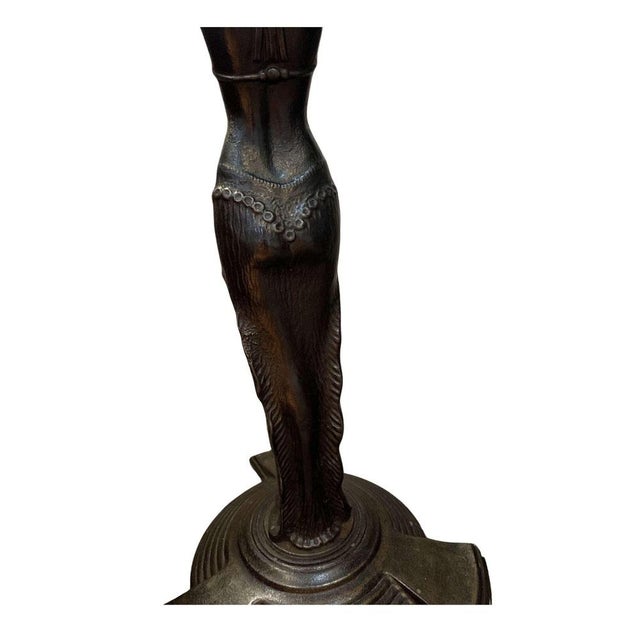 Vintage Cast Iron Tables of Female Figures, 1920s For Sale - Image 10 of 14