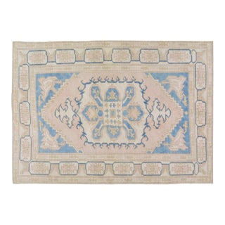 Vintage Turkish Anatolian Hand Knotted Wool Rug, 5'9''x8'2'' For Sale