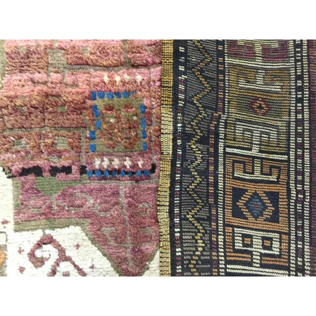 Textile Antique Decorative Turkish Village Rug -By Woven Rug Gallery For Sale - Image 7 of 9