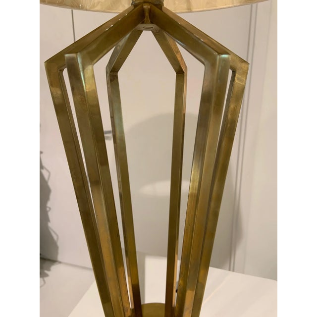 Visual Comfort Visual Comfort Darlana Table Lamp in Antique Brass With Natural Paper Shade For Sale - Image 4 of 5