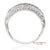 Metal 18k 750 Solid White Gold Natural Diamond and Natural Sapphire Band Ring, Size 7 For Sale - Image 7 of 11