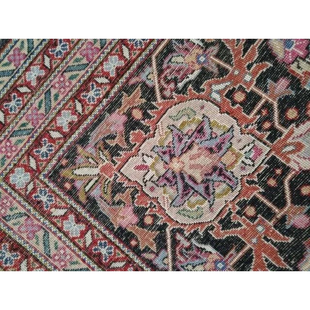 Black 1990's Sino Persian Tabriz Rug, 10' X 12'7" For Sale - Image 8 of 10
