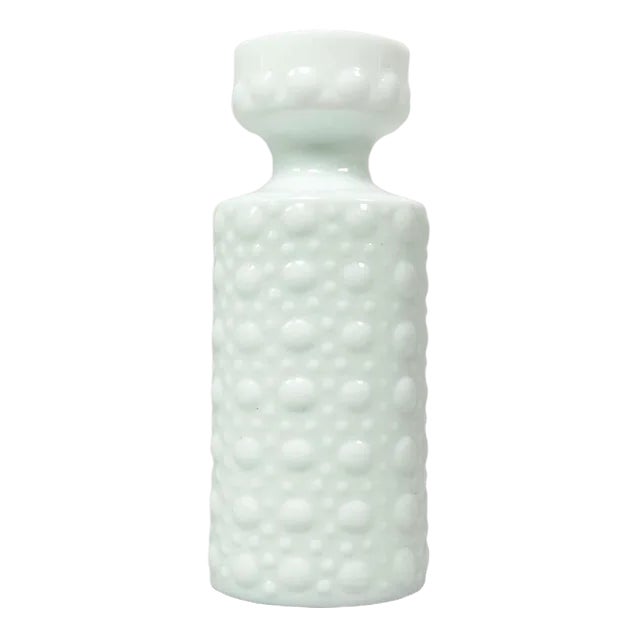 Mid-Century Milk Glass Vase by Herbert Kny for VEB Glaswerk Schmiedefeld, 1960s For Sale