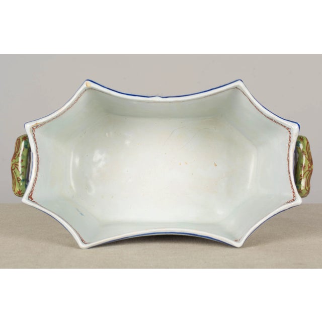 19th Century French Desvres Faience Jardinière For Sale - Image 9 of 12