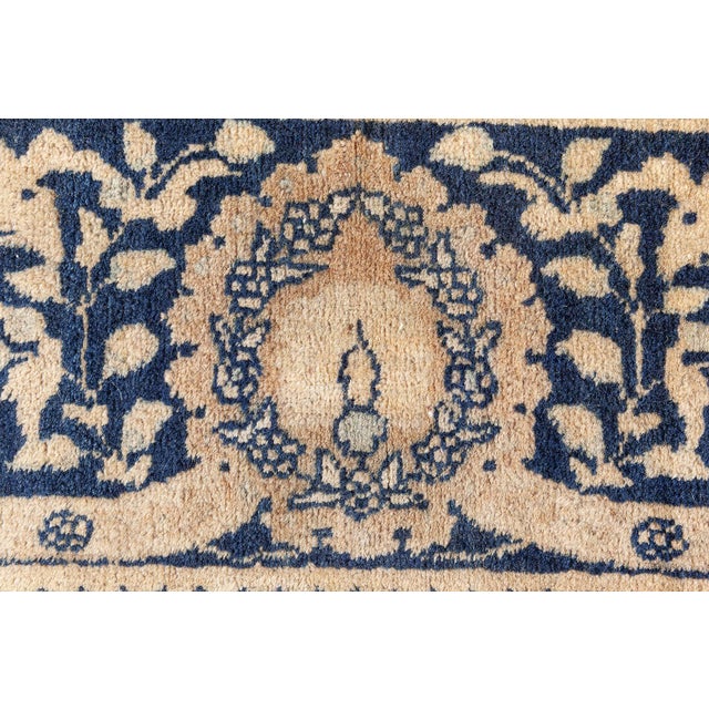 19th Century Authentic 19th Century Persian Tabriz Handmade Wool Rug For Sale - Image 5 of 9