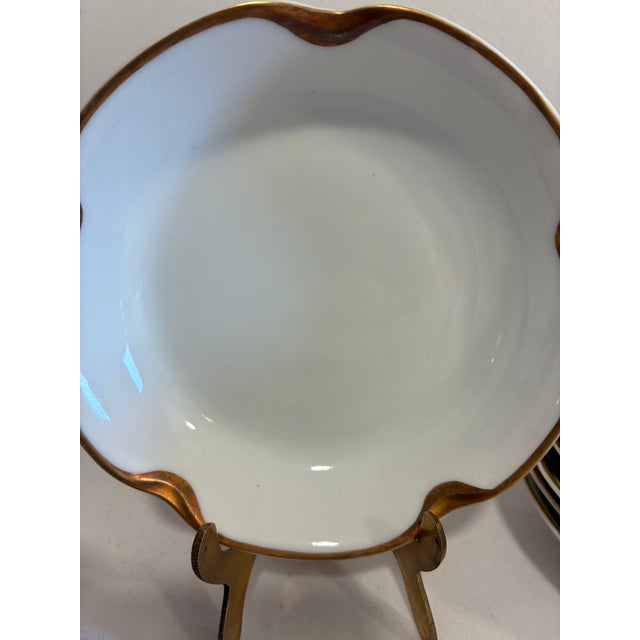 French Vintage Haviland & Co. Limoges Gold Rim Bowls - Set of 10 For Sale - Image 3 of 12