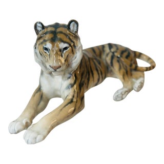 Royal Copenhagen Porcelain Tiger For Sale