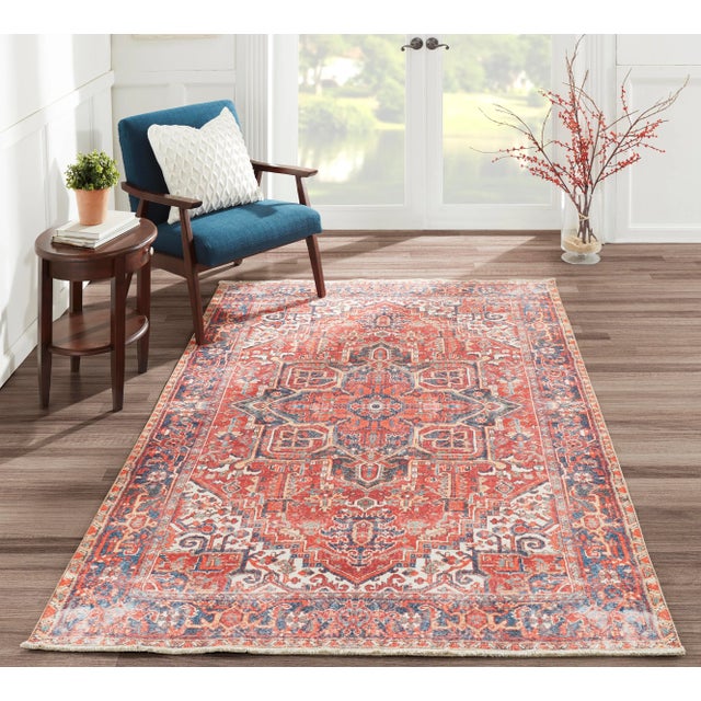 Momeni Chandler Zara Red 5'6" X 8'6" Area Rug For Sale In Atlanta - Image 6 of 7