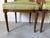 Vintage French Louis XVI Style Carved Walnut Armchairs With Green Upholstery – A Pair For Sale - Image 10 of 12