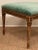 Teal Antique French Square Stool For Sale - Image 8 of 9