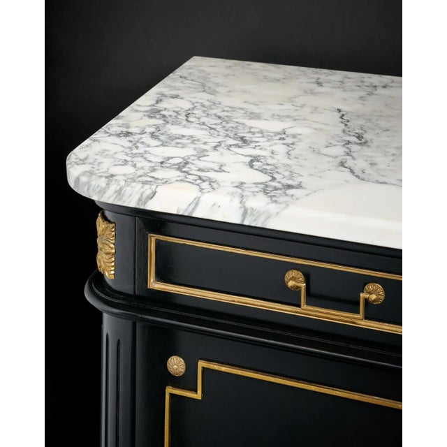 Grand Louis XVI Ebonized Buffet For Sale In Austin - Image 6 of 9