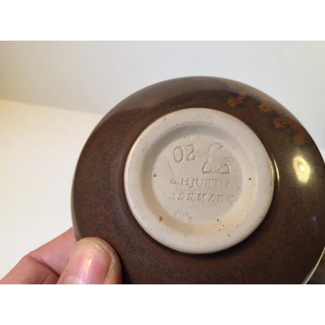 Mid-Century Ceramic Fish Vase & Bowl by Laurids Hjorth, 1950s, Set of 2 For Sale - Image 6 of 10