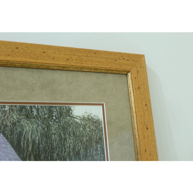 1990s 1990s Framed & Matted Fishing Camp Little Lehigh Fly Shop Print For Sale - Image 5 of 7