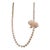 Shabby Chic Long Vintage Rose Quartz Knotted Necklace With Carved Elephant For Sale - Image 3 of 5