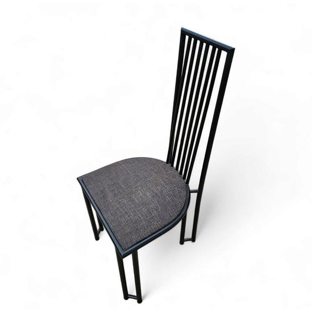 Metal Postmodern Metal Chairs, 1980s, Set of 4 For Sale - Image 7 of 13