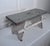 Vintage Scandinavian Folk Art Painted Solid Wood Low Stool, Dove Gray & Off White For Sale In Houston - Image 6 of 12