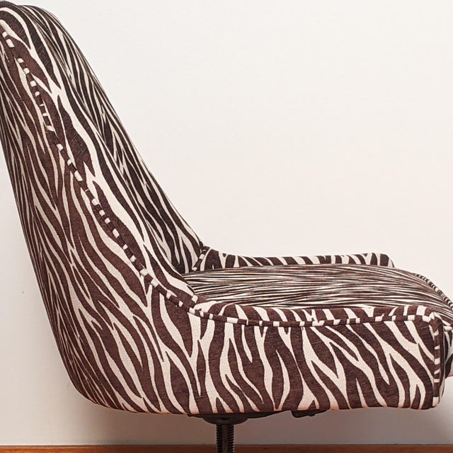 Animal Print Upholstered Desk Chair Chairish