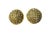 Vintage Gold Tone W/Shimmering Rhinestones Clips Dome Earrings For Sale - Image 4 of 6