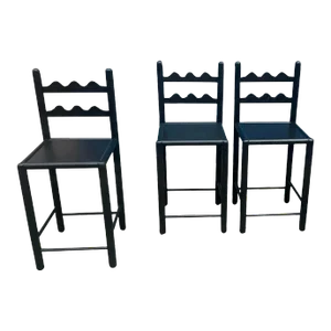 Solid Oak Country French Counter Stools-3