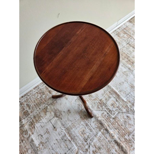 1940's Cherry Candlestand For Sale - Image 4 of 5