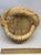 Vintage Small French 9” Handwoven Thick Wicker Gathering Basket For Sale - Image 11 of 12