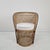 Mid-Century Boho Chic Rattan Barrel Chair with Outdoor Cushion, 1970s For Sale - Image 12 of 12
