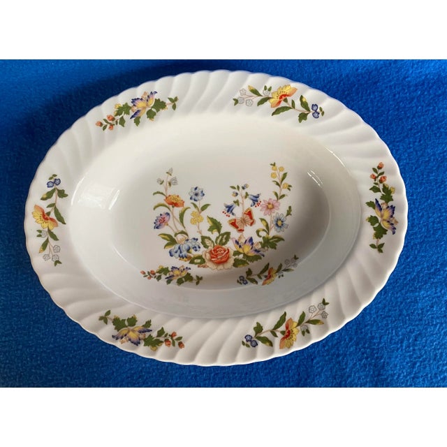 John Aynsley Aynsley "Cottage Garden" Oval Vegetable Bowl For Sale - Image 4 of 12