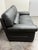 Gamma Arredamenti Full-Grain Leather Italian Sofa, Black For Sale - Image 10 of 12