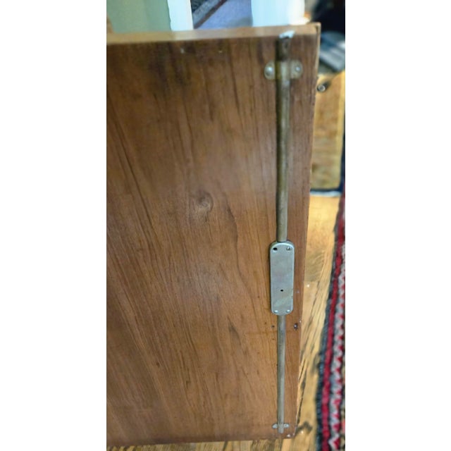 Wood 1930s Art Deco Sideboard Cabinet by Bruno Paul for Hellerau - Low Gentleman's Wardrobe With Original Key For Sale - Image 7 of 13