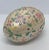 Vintage Black Bird Mold Inc. Hand Painted Multicolored Ceramic Egg Shaped Lidded Box For Sale - Image 4 of 13