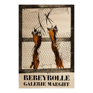 1973 French Exhibition Poster, Rebeyrolle at Galerie Maeght For Sale