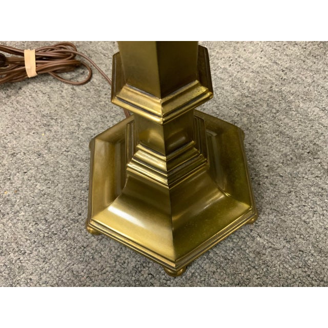 1970s Stiffel Company Brass Table Lamp For Sale - Image 5 of 8