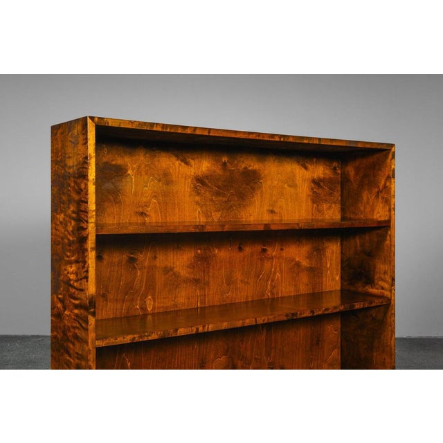 Wood Art Deco Bookcase in Birch For Sale - Image 7 of 15
