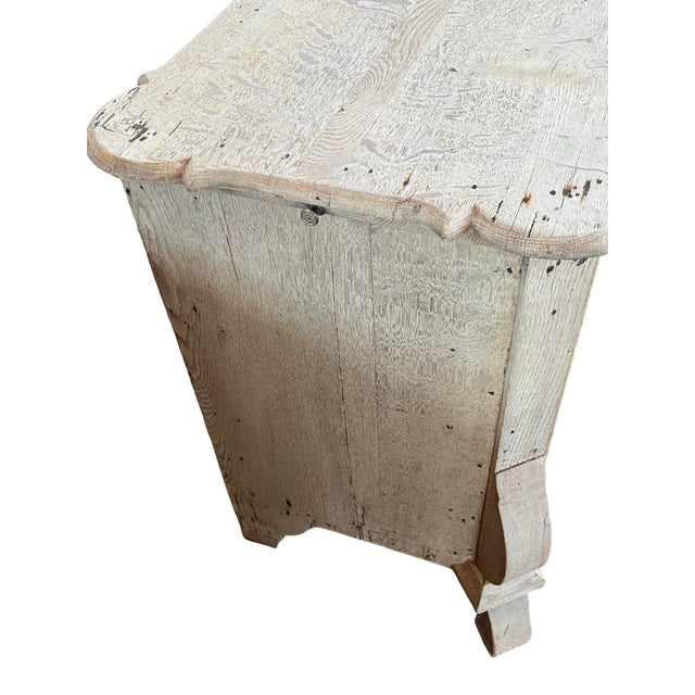 19th Century Dutch Bleached Oak Commode / Chest of Drawers For Sale - Image 11 of 12