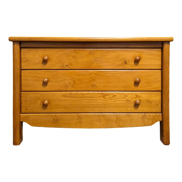 Elm Chest of Drawers, 1980s For Sale