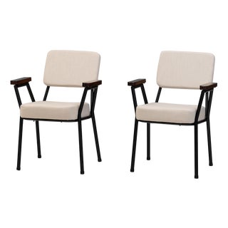 Metal Framed Chairs, 1950, Set of 2 For Sale