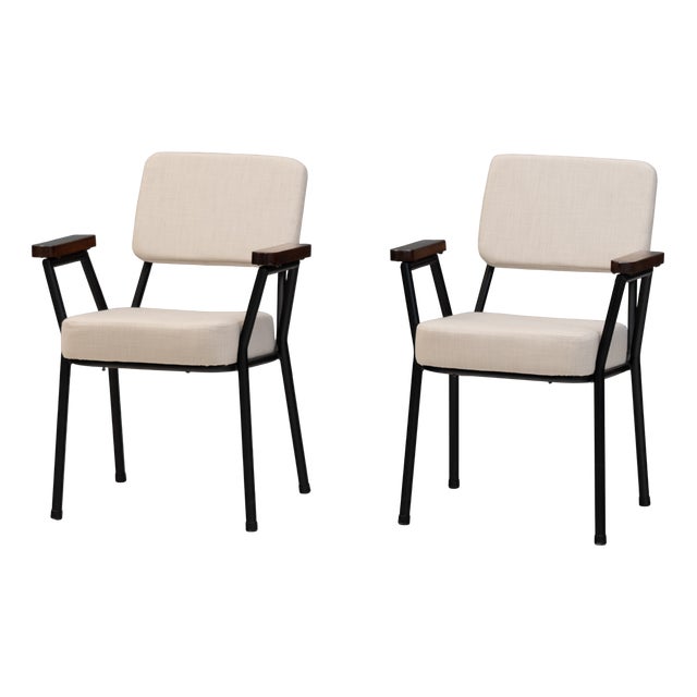 Metal Framed Chairs, 1950, Set of 2 For Sale